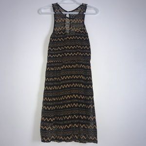 Black and Gold lace dress